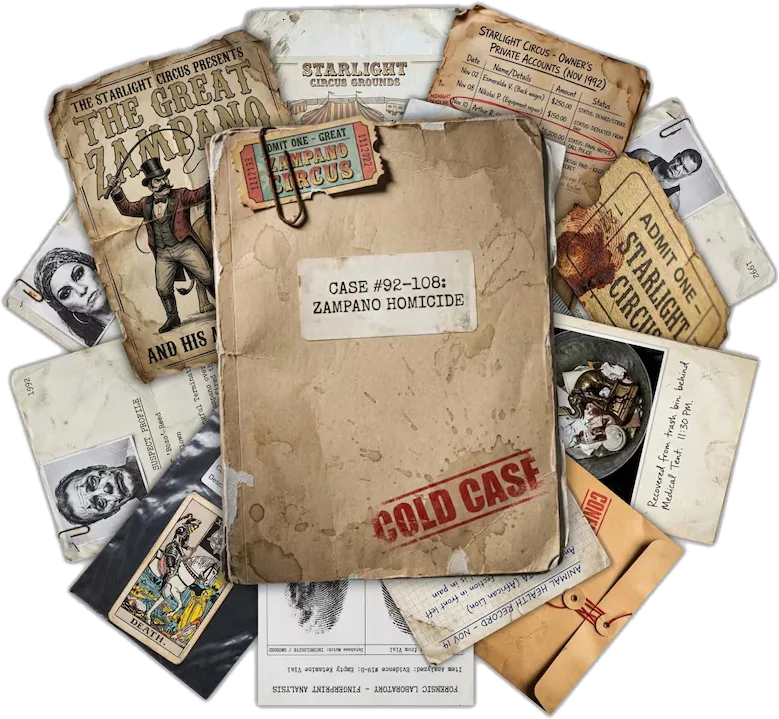 The Zampano Homicide case file